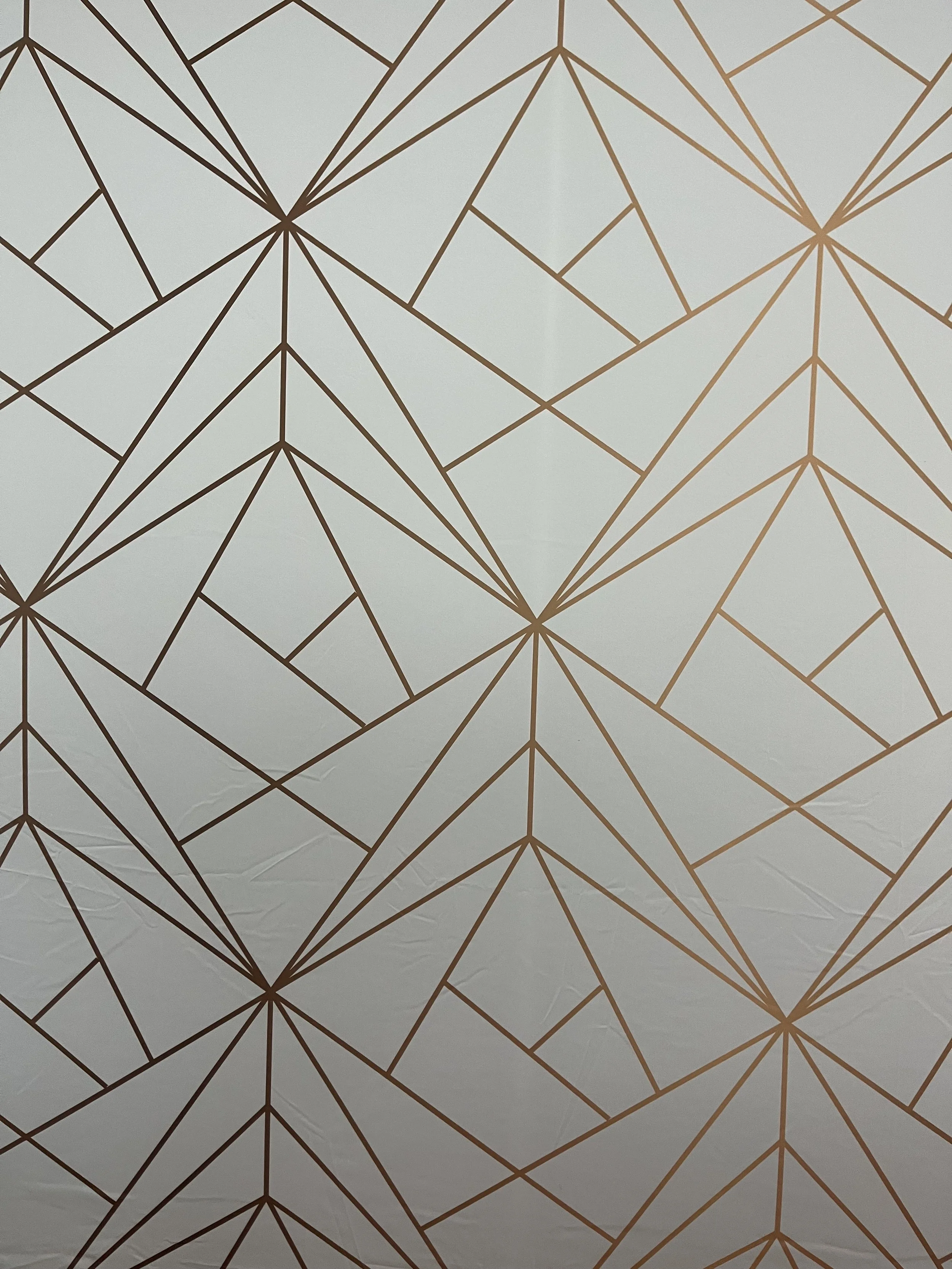 Geometric White and Gold Photobooth Backdrop