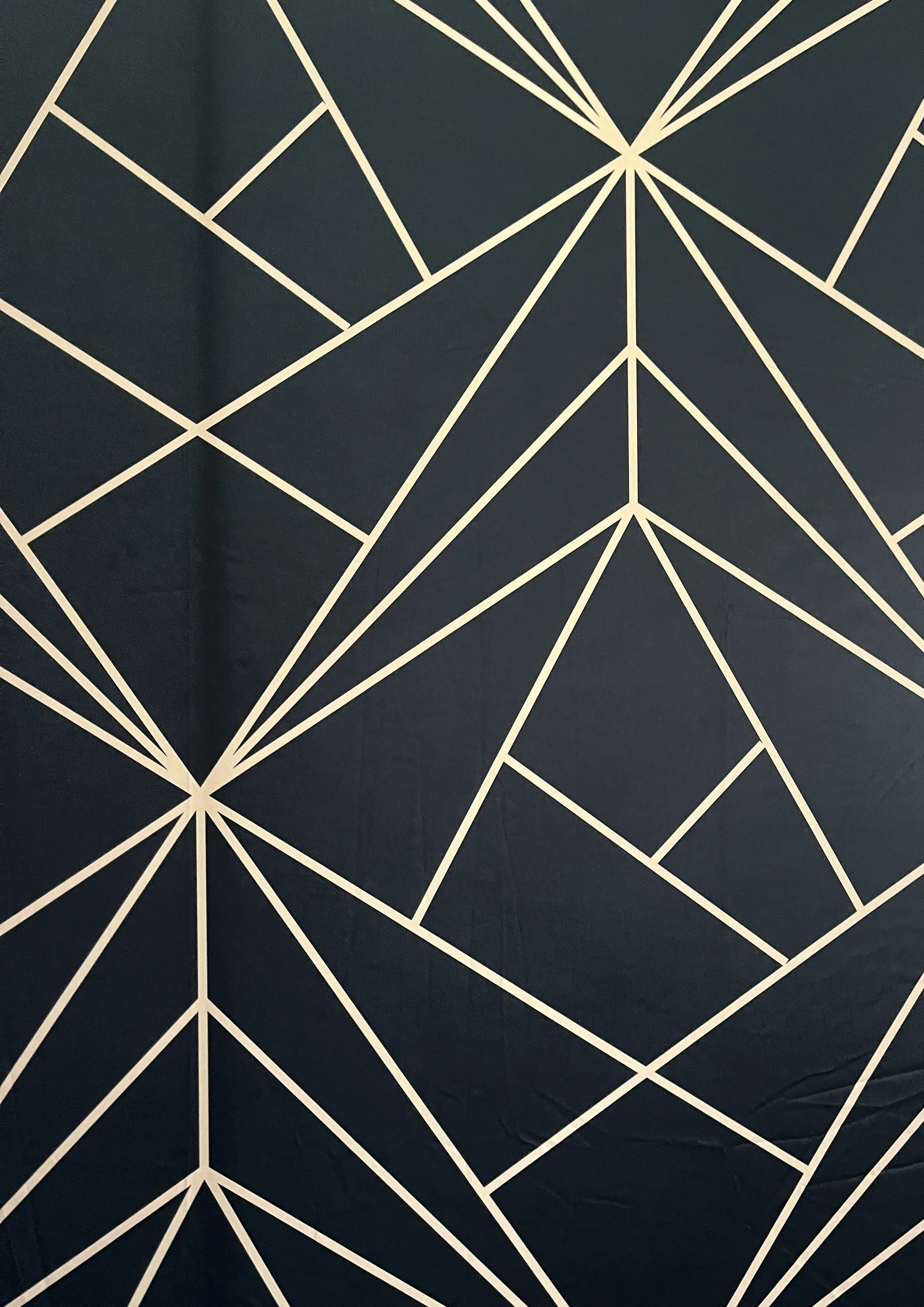 Geometric black and white photobooth backdrop