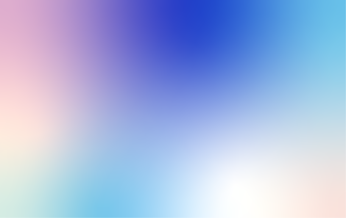 Blurred rainbow-colored gradient background with soft pastel hues transitioning smoothly.