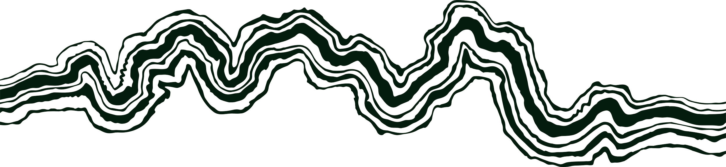 A vector illustration of the banding found in gneiss rock