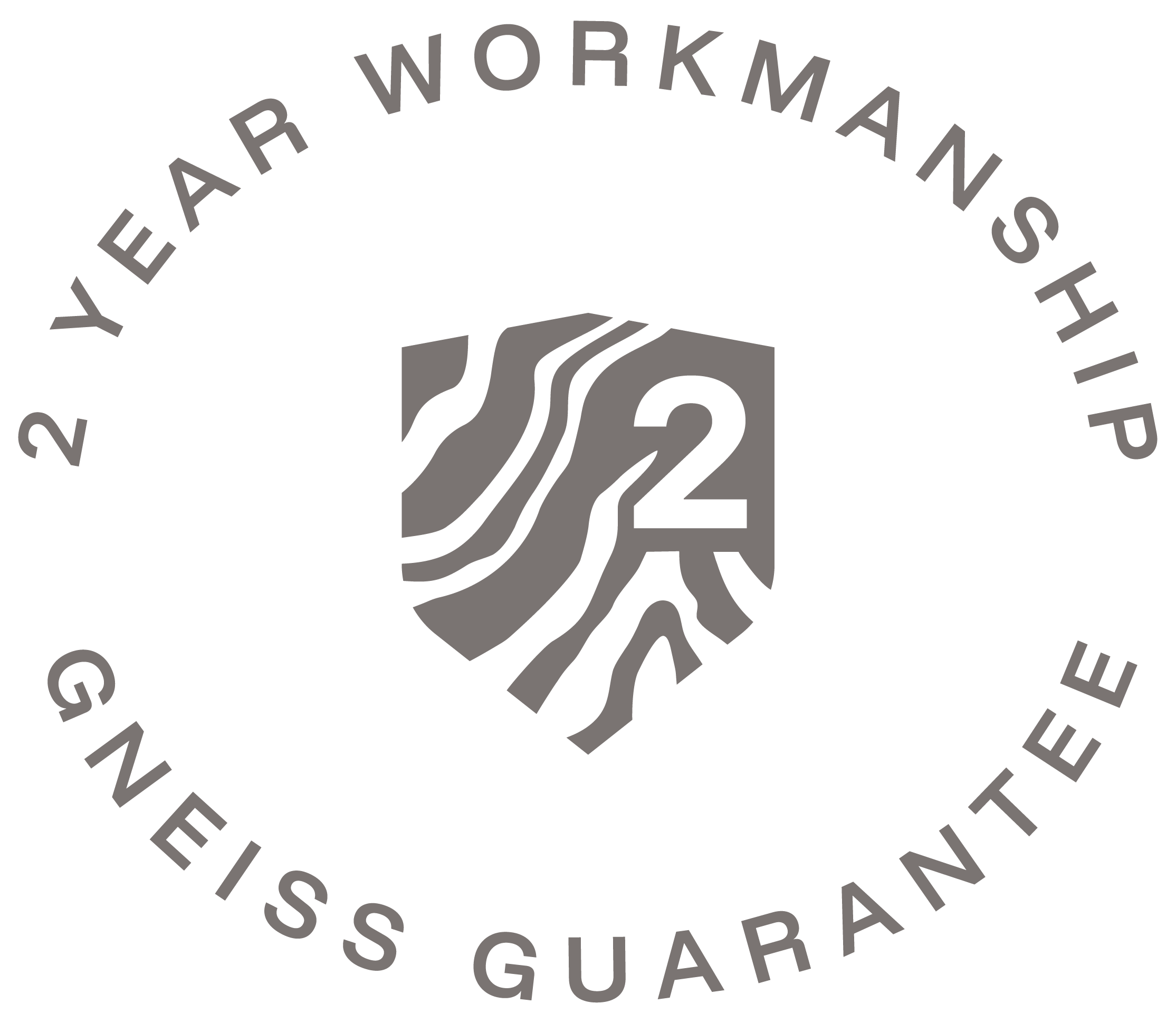 The gneiss contracting 2 year workmanship guarantee badge