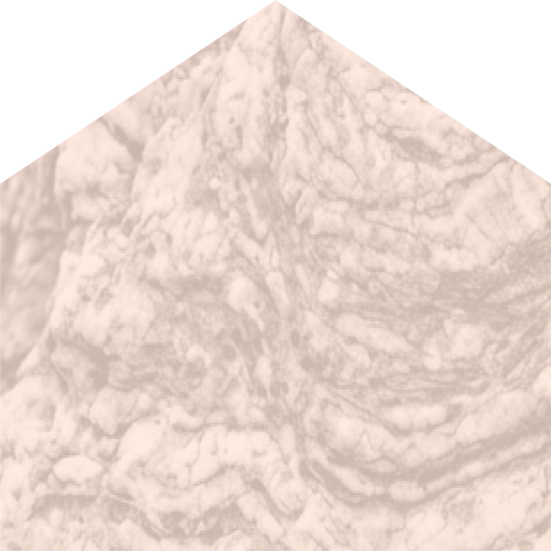 Solid home emblem with gneiss rock texture overlay in light pink