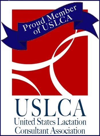 USLCA logo with a red background, white stylized milk drop design, and a blue ribbon banner that says 'Proud Member of USLCA'.