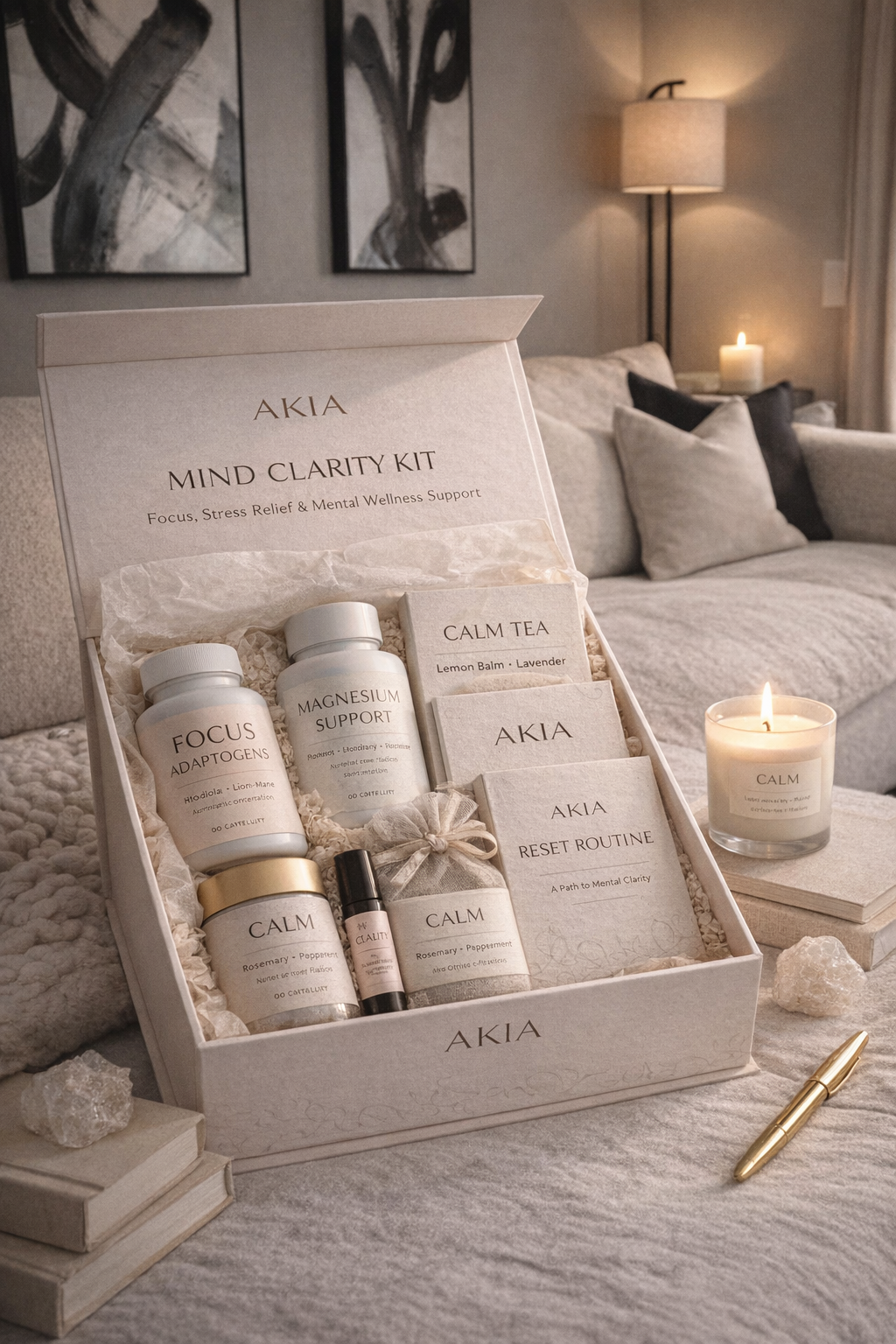 Mind Clarity Kit | Focus, Stress Relief & Mental Wellness Support
