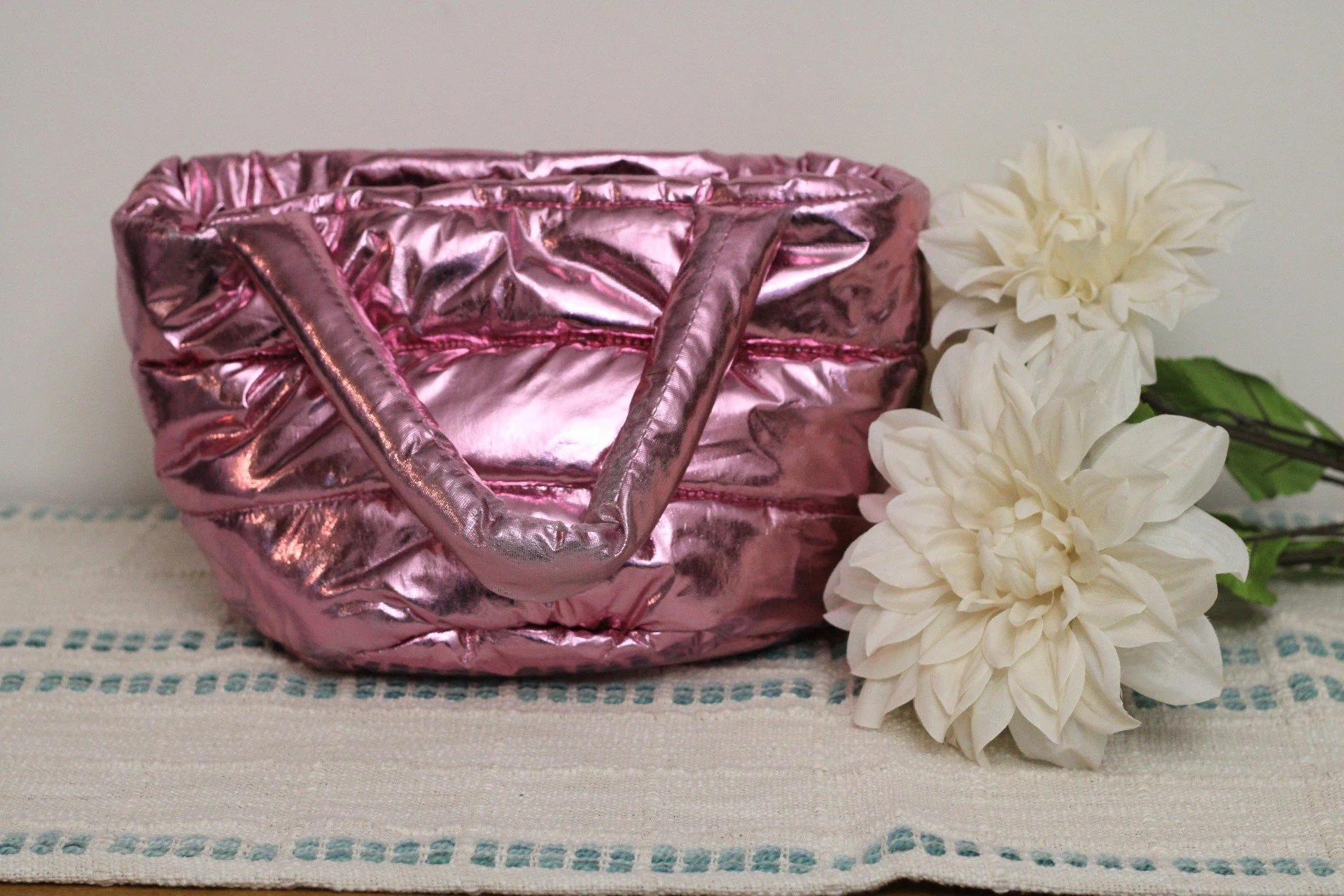 Pink Puffer Bag