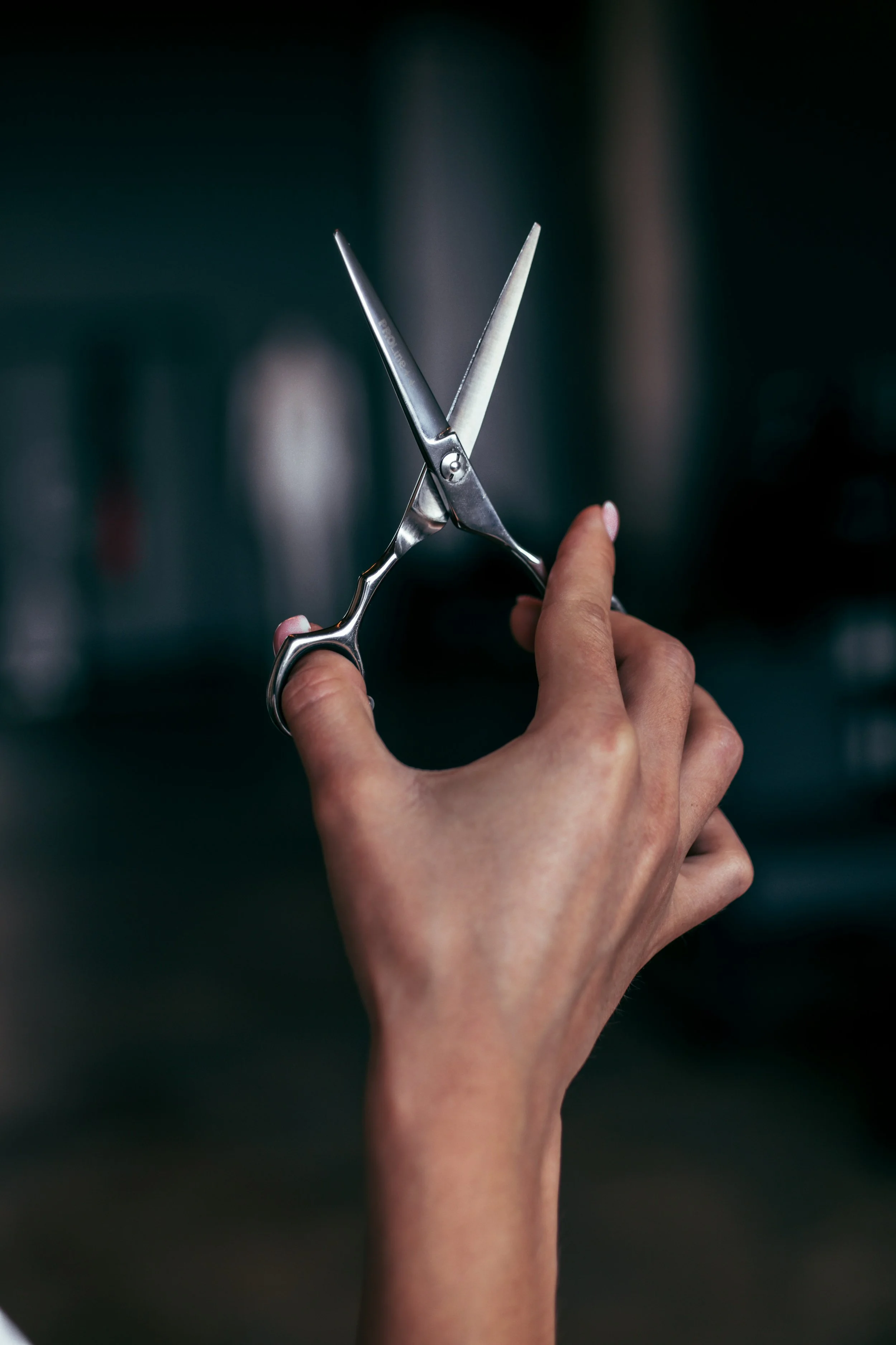 Scissors for a haircut