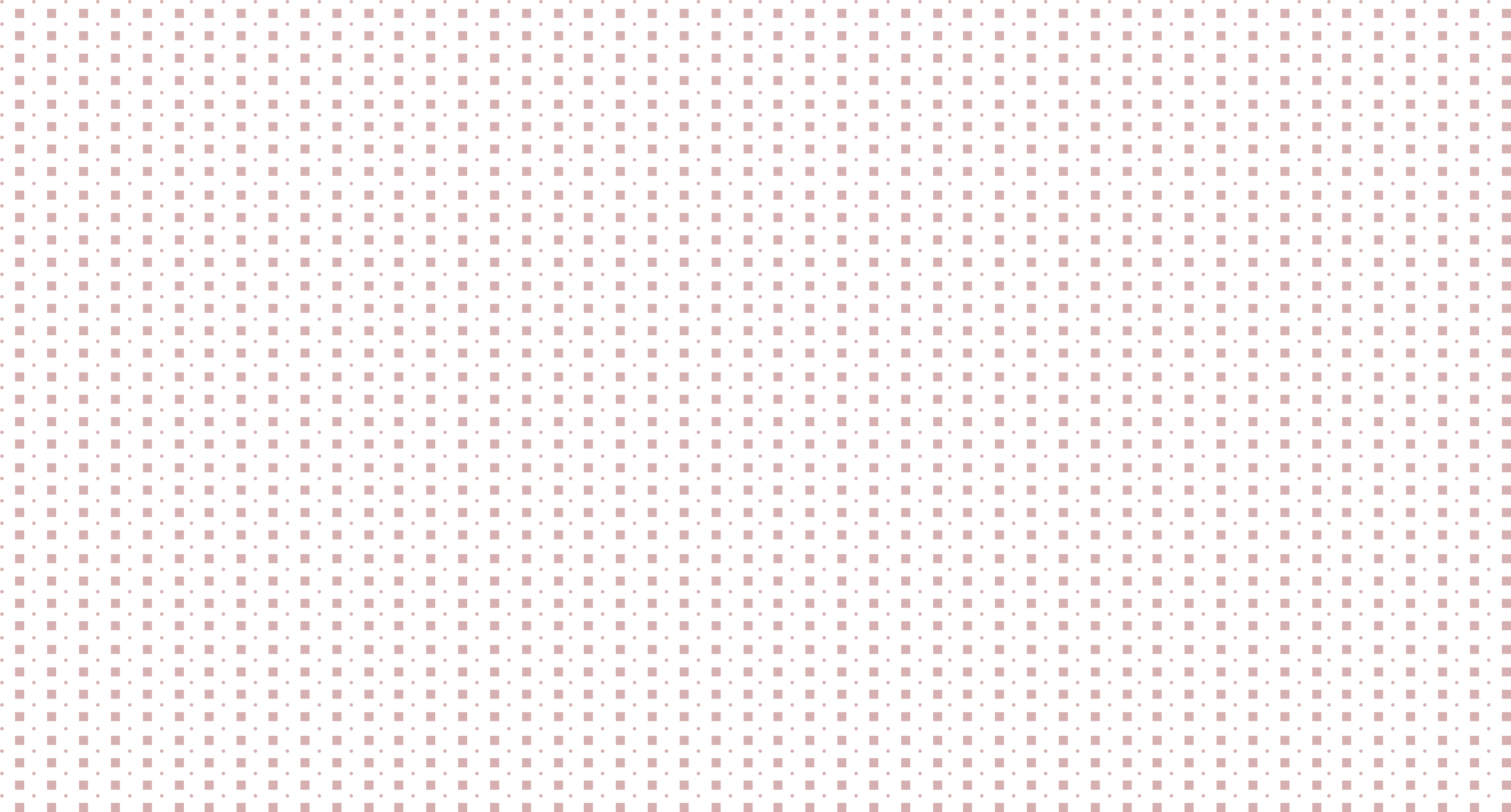 Pattern of evenly spaced pink dots and small pink squares on a black background.