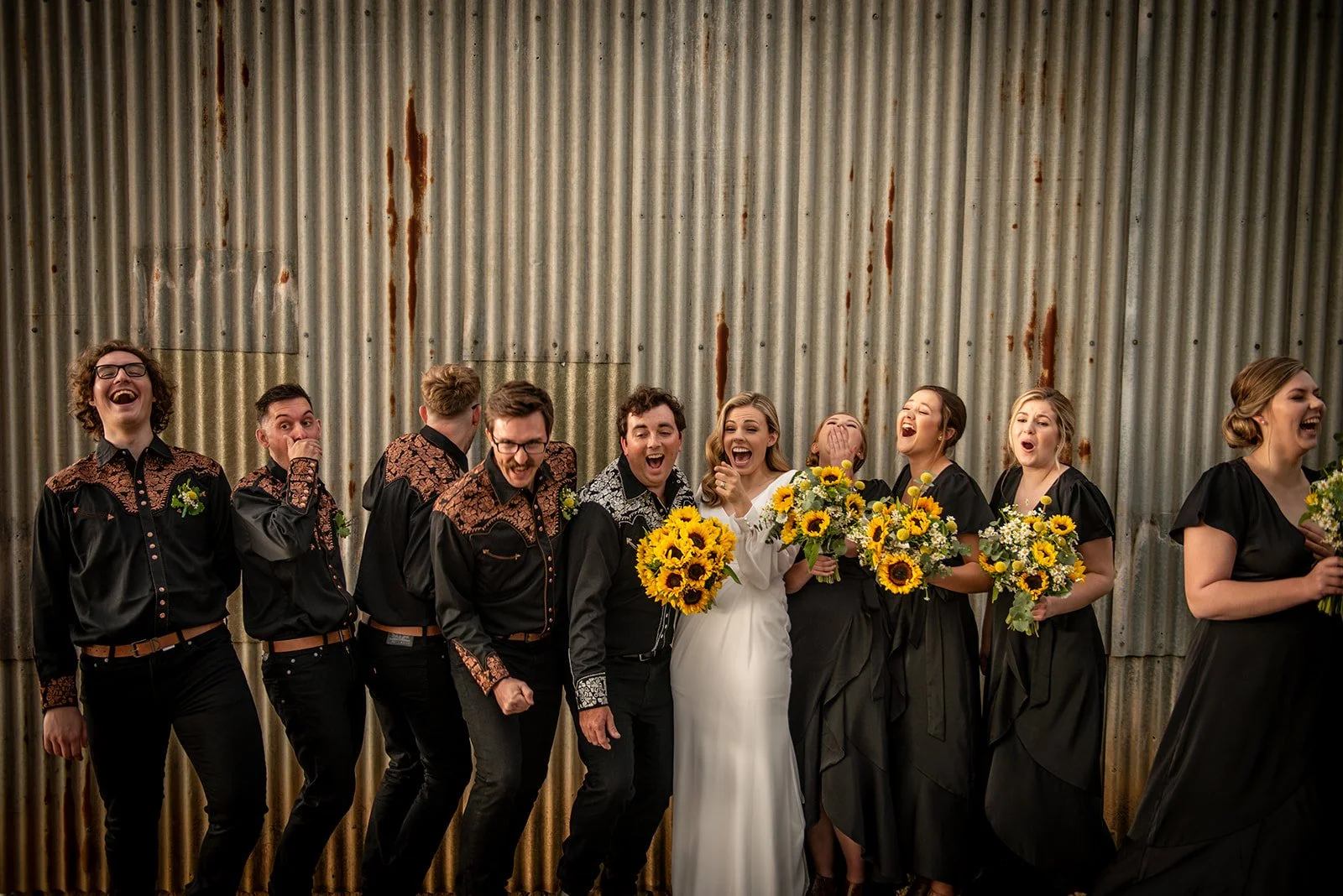 TinShed Wedding Party High Vibes