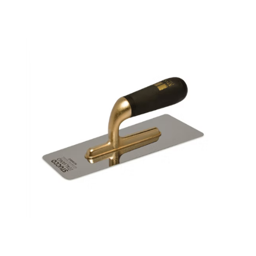 Bianko titanium round-edge plaster trowel