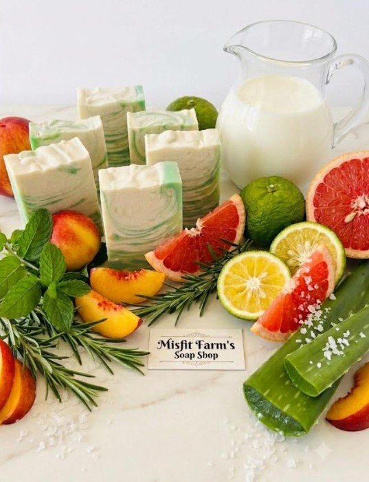 Yuzu Squeeze & Mint Cow Milk & Fresh Aloe Soap