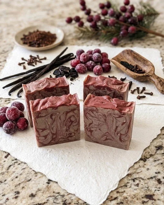 Cranberry Moon Magic Raw Cow Milk and Beer Soap