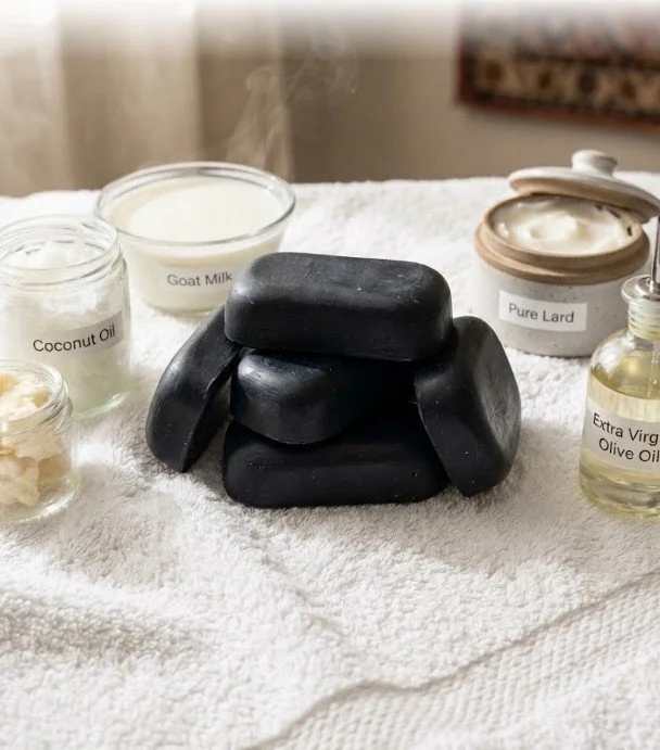 Goat Milk Soap with Charcoal - Fragrance-Free