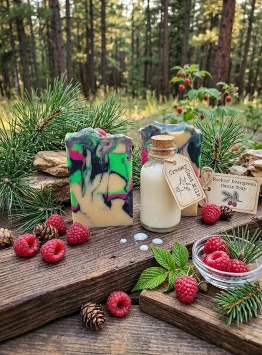Rockin' Evergreen Oasis Goat Milk Soap