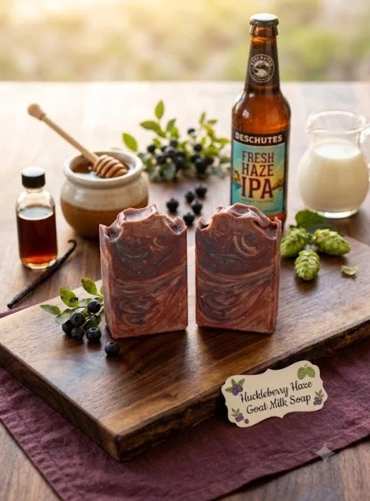 Huckleberry Haze Goat Milk & IPA Beer Soap