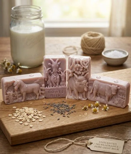 Nourishing Goat Milk Soap Bars - Light Purple
