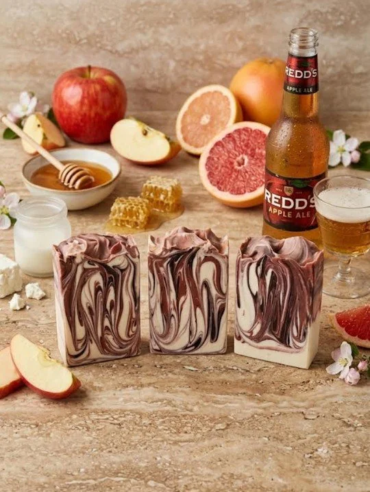 Hopped Orchard Swirl Goat Milk Soap