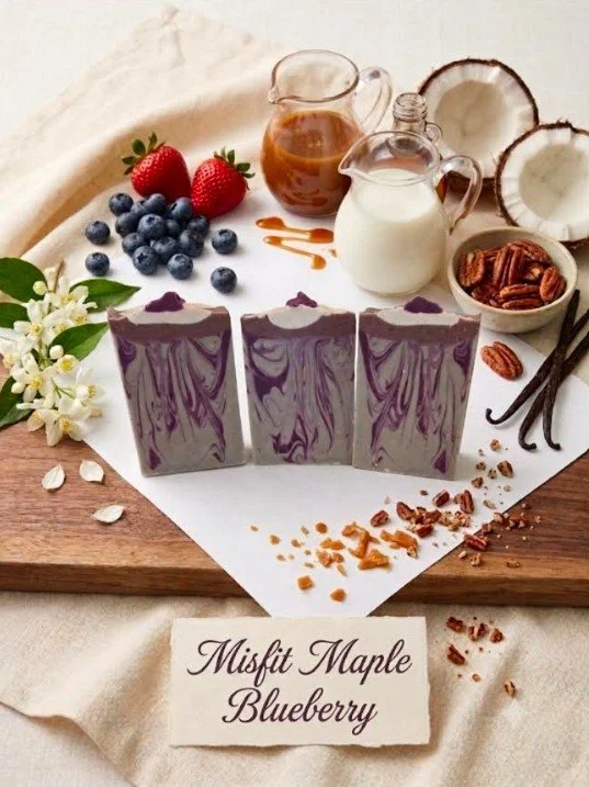 Misfit Maple Blueberry Goat Milk Soap