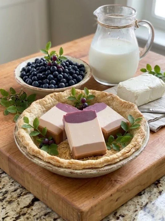 Huckleberry Cheesecake Goat Milk Soap