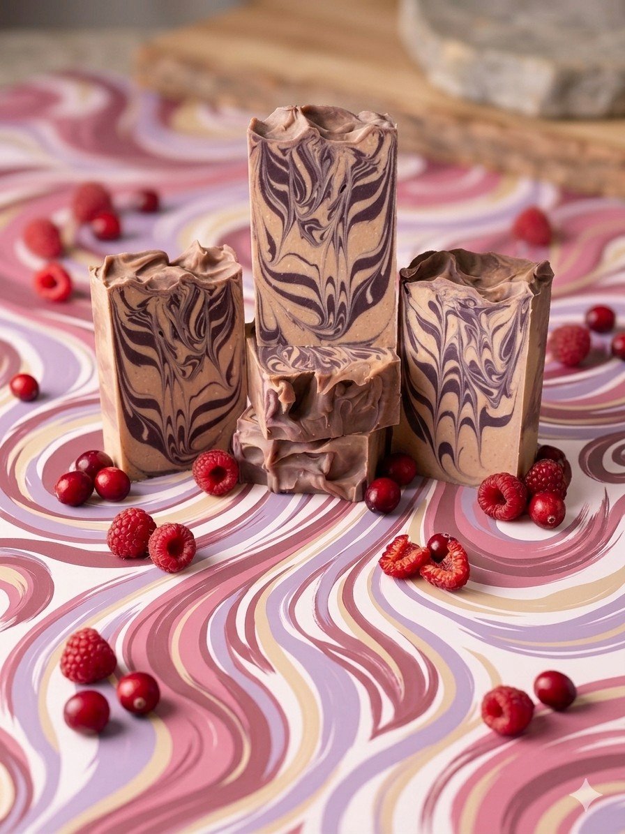 Berry Swirl Sorbet Goat Milk Soap