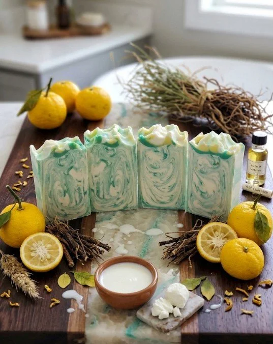 Yuzu Earth & Cream Goat Milk Soap