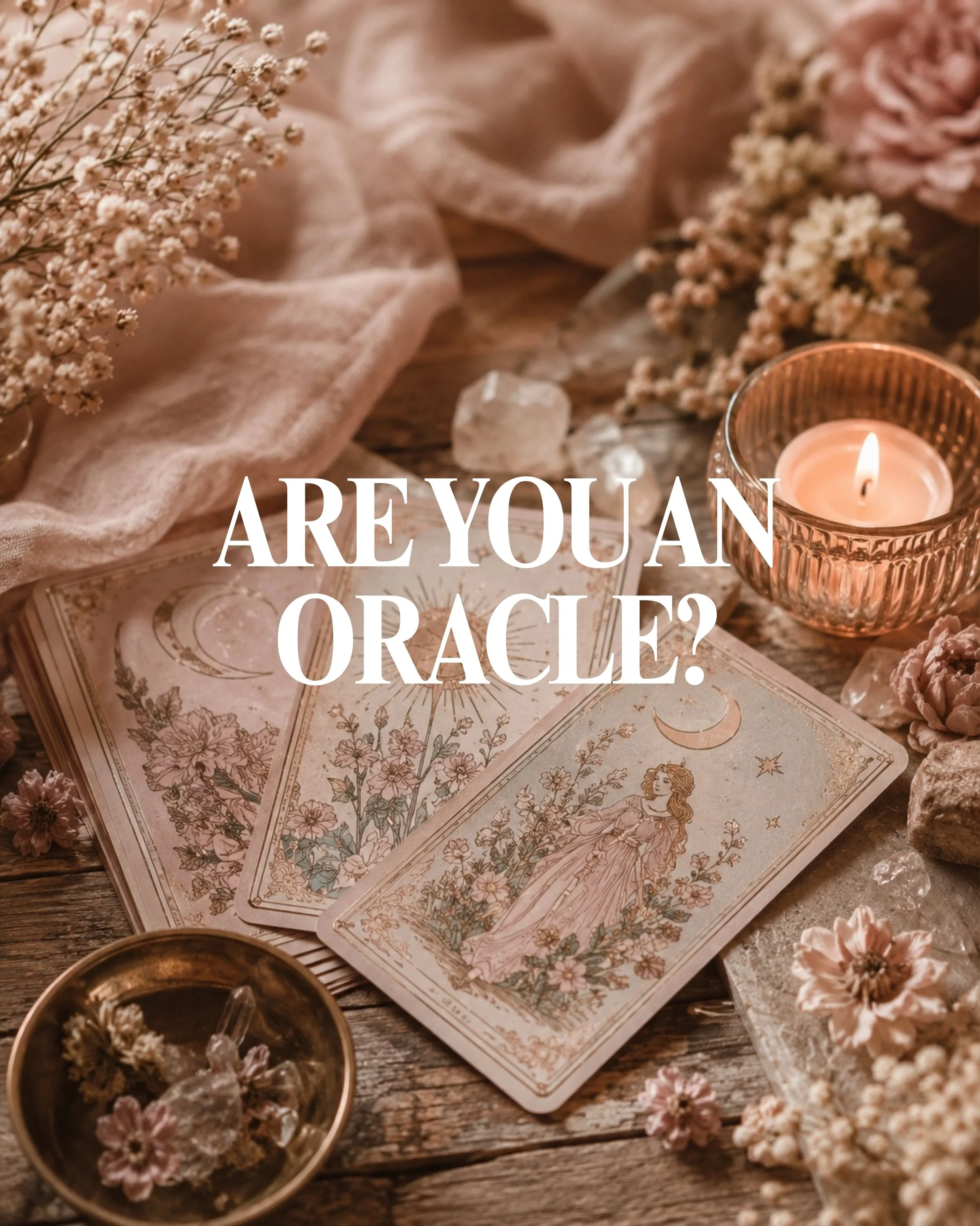 The word Oracle to me carries the memory of women gathered around firelight, the kitchen table, beside bedsides, under trees, in ceremony, grief, birth, endings, in the polarity of life.

An oracle is in relationship, intuition, land, spirit, the bod