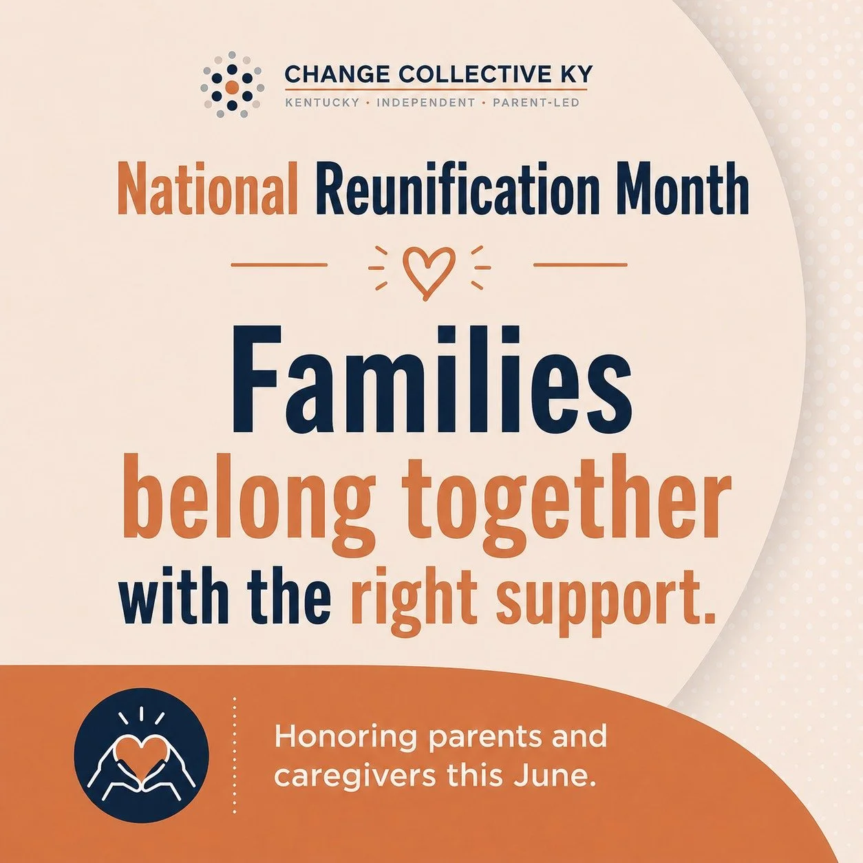Your bond with your child is worth protecting. 💛

&mdash;&mdash;&mdash;
June is National Reunification Month: a time to lift up the importance of family connection, repair, and reunification.

#NationalReunificationMonth #FamiliesBelongTogether #Fam