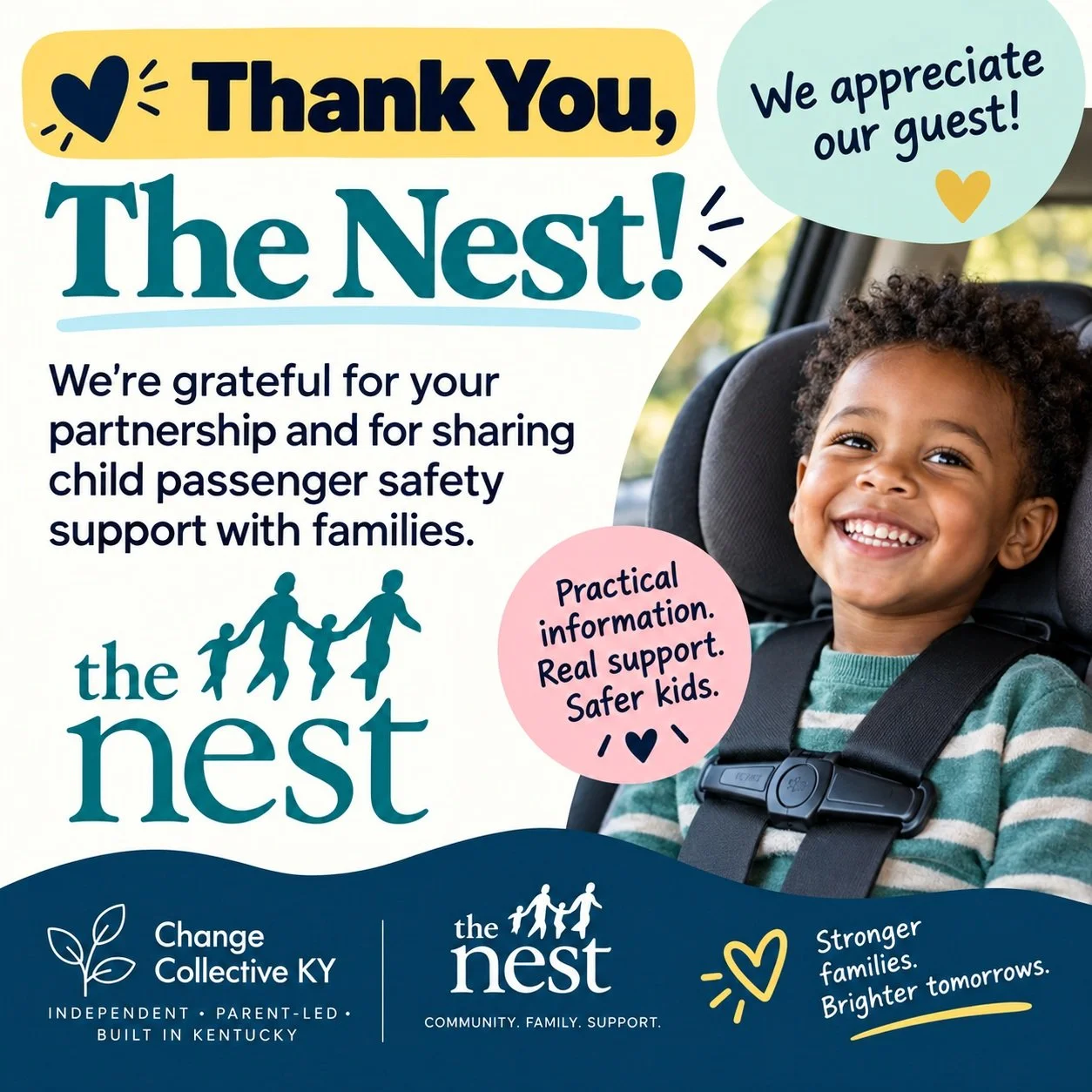 🚗💛 Tonight we held our latest Your Child, Your Rights session, focused on car seats, boosters, and the questions families are often expected to somehow just know.

We&rsquo;re continuing to shape these sessions as practical, low-pressure spaces whe