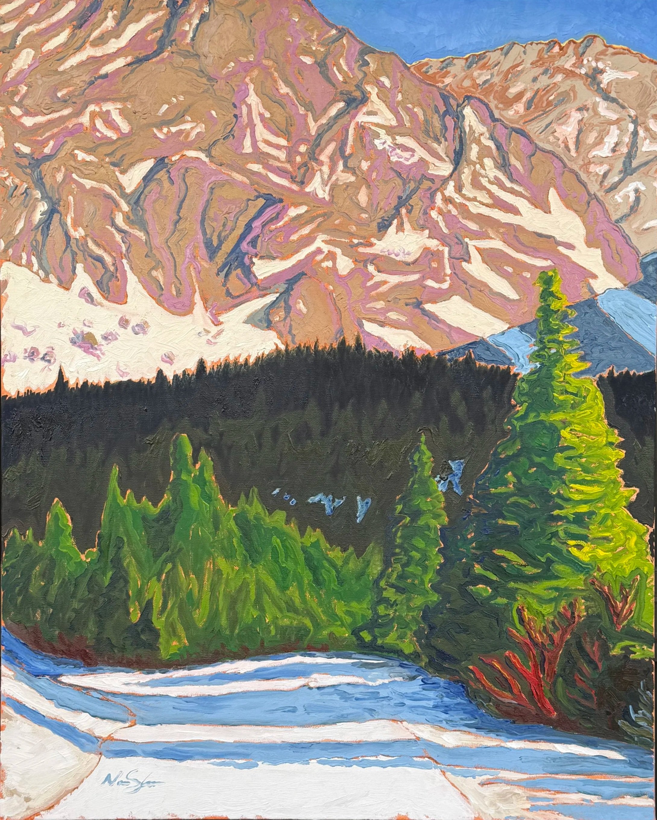 Arapahoe Basin Trail, oil on canvas, 24 x 30
