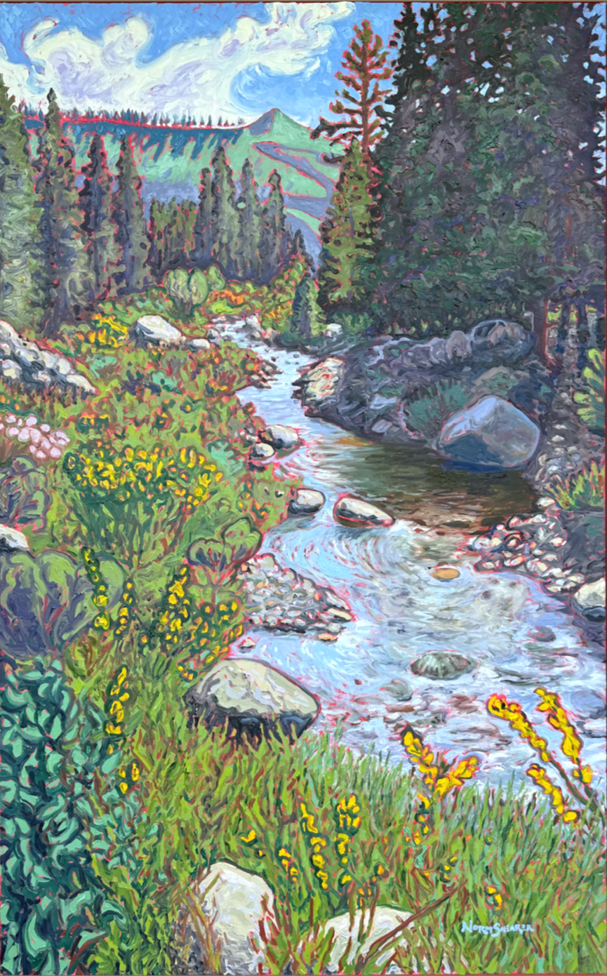 🔴 SOLD — Los Pinos, Summer, 48 x 30, Oil on Canvas