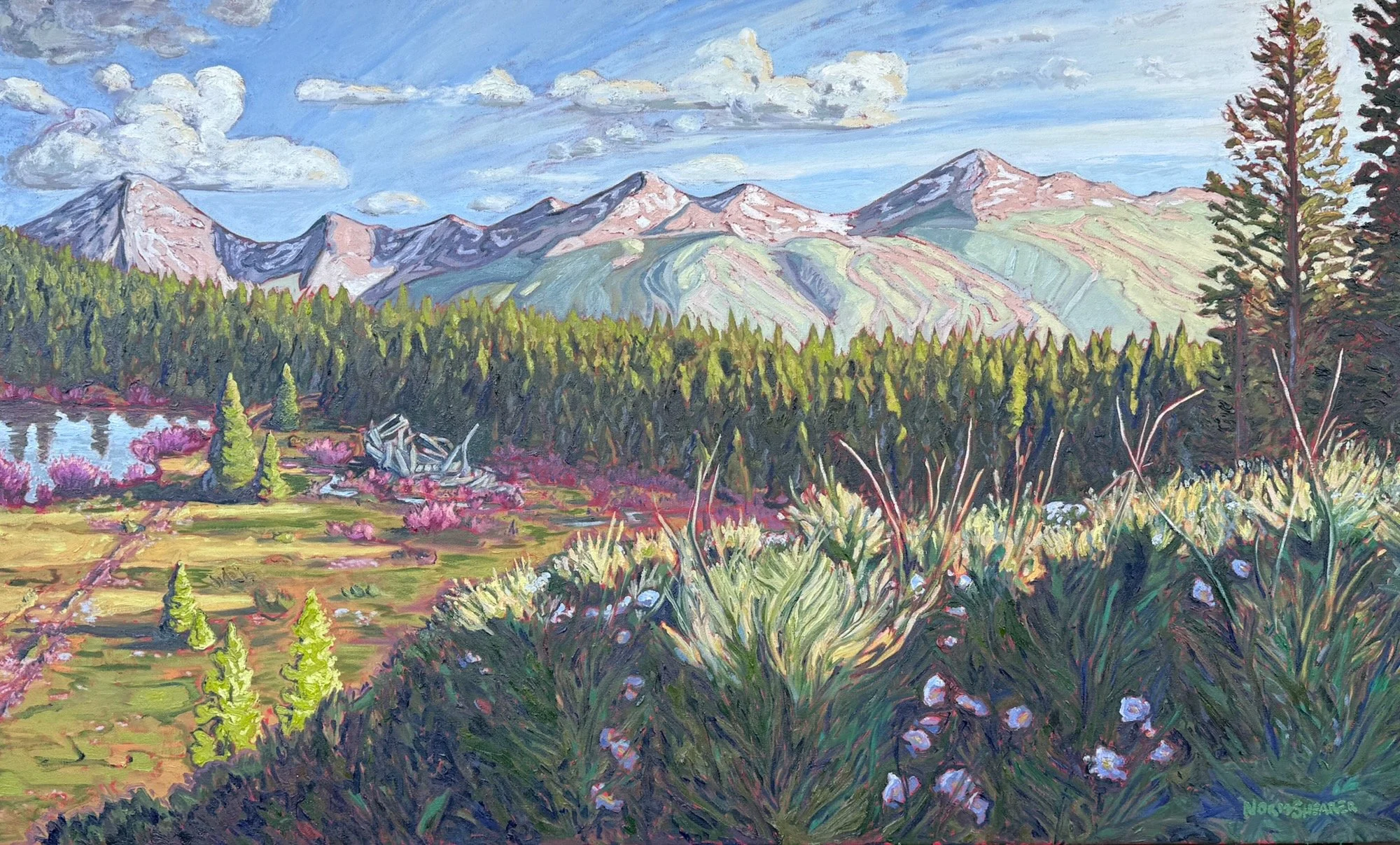 "Georgia's Meadow" 60 x 36, Oil on Canvas, Commission