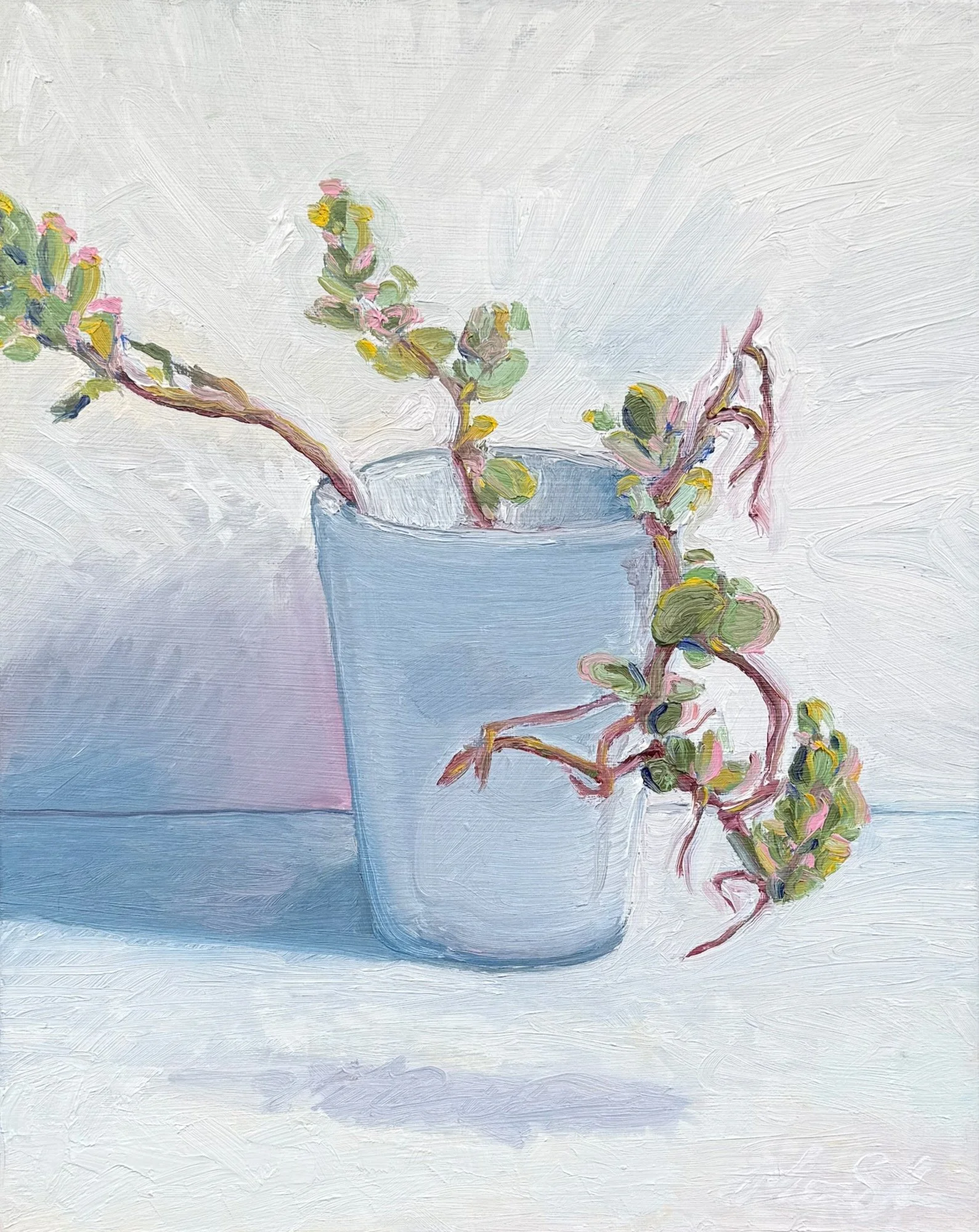 "Lavender Scallops" 16 x 20, Oil on Canvas, Private Collection