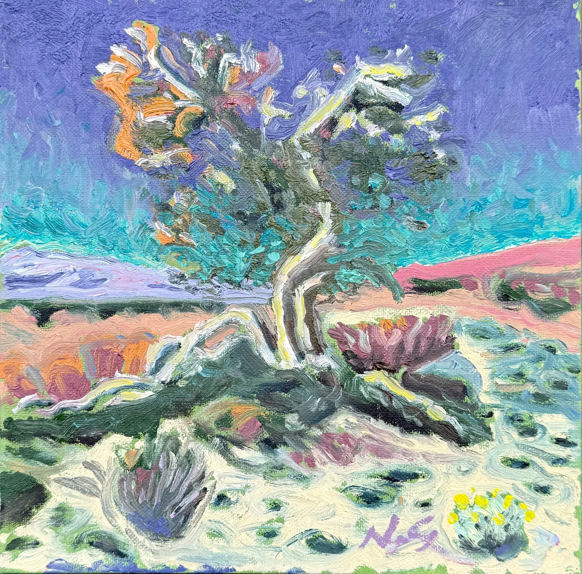 "Ironwood Study 1" 10 x 10, Oil on Canvas, $400 framed, $350 unframed