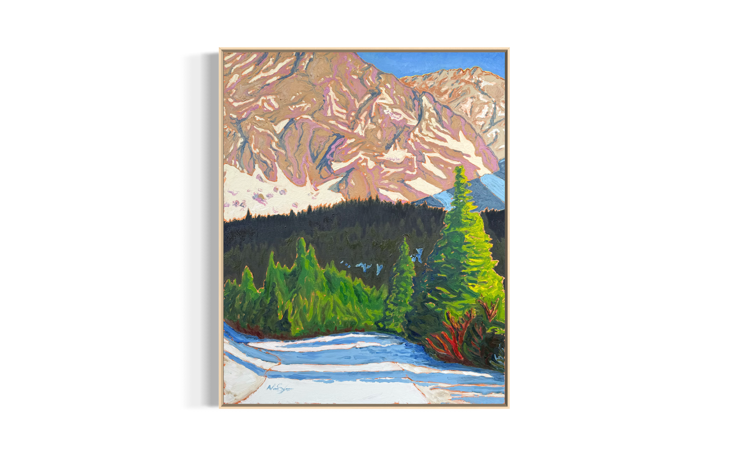 SOLD — Arapahoe Basin Approach, Winter, 24 x 30, Oil on Canvas ($2,500 framed)