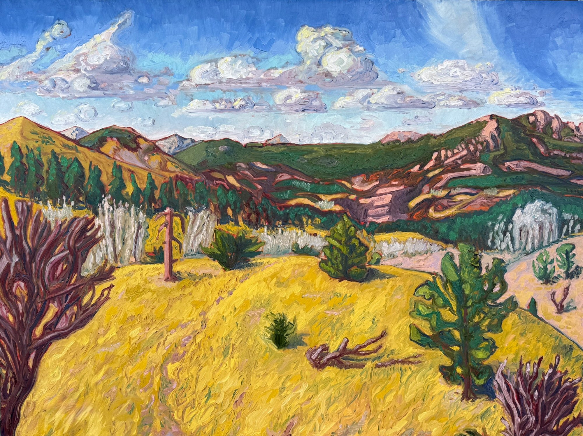 "Trails Forged New" 40 x 30, Oil on Canvas, Corporate Collection 