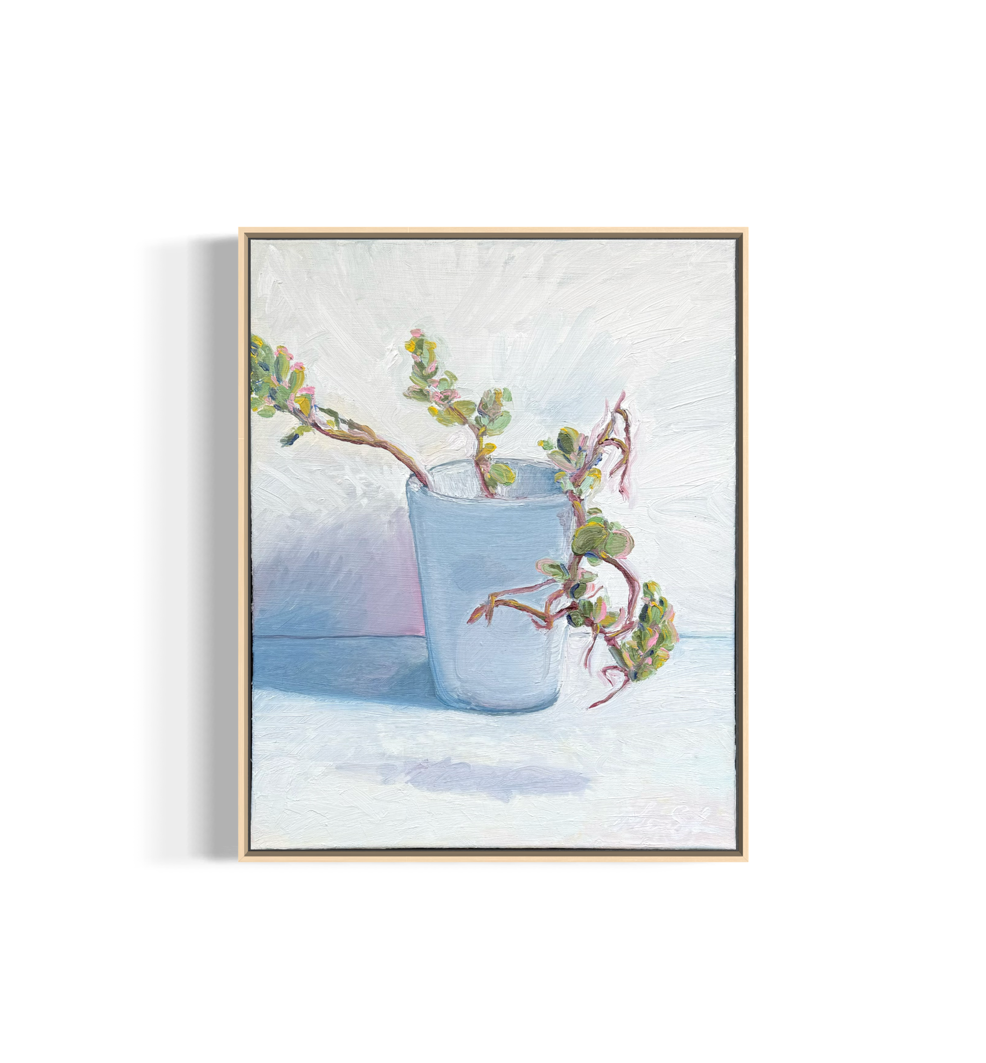 SOLD — Lavender Scallops, 20.1x16 Oil on Canvas ($1,100 framed)