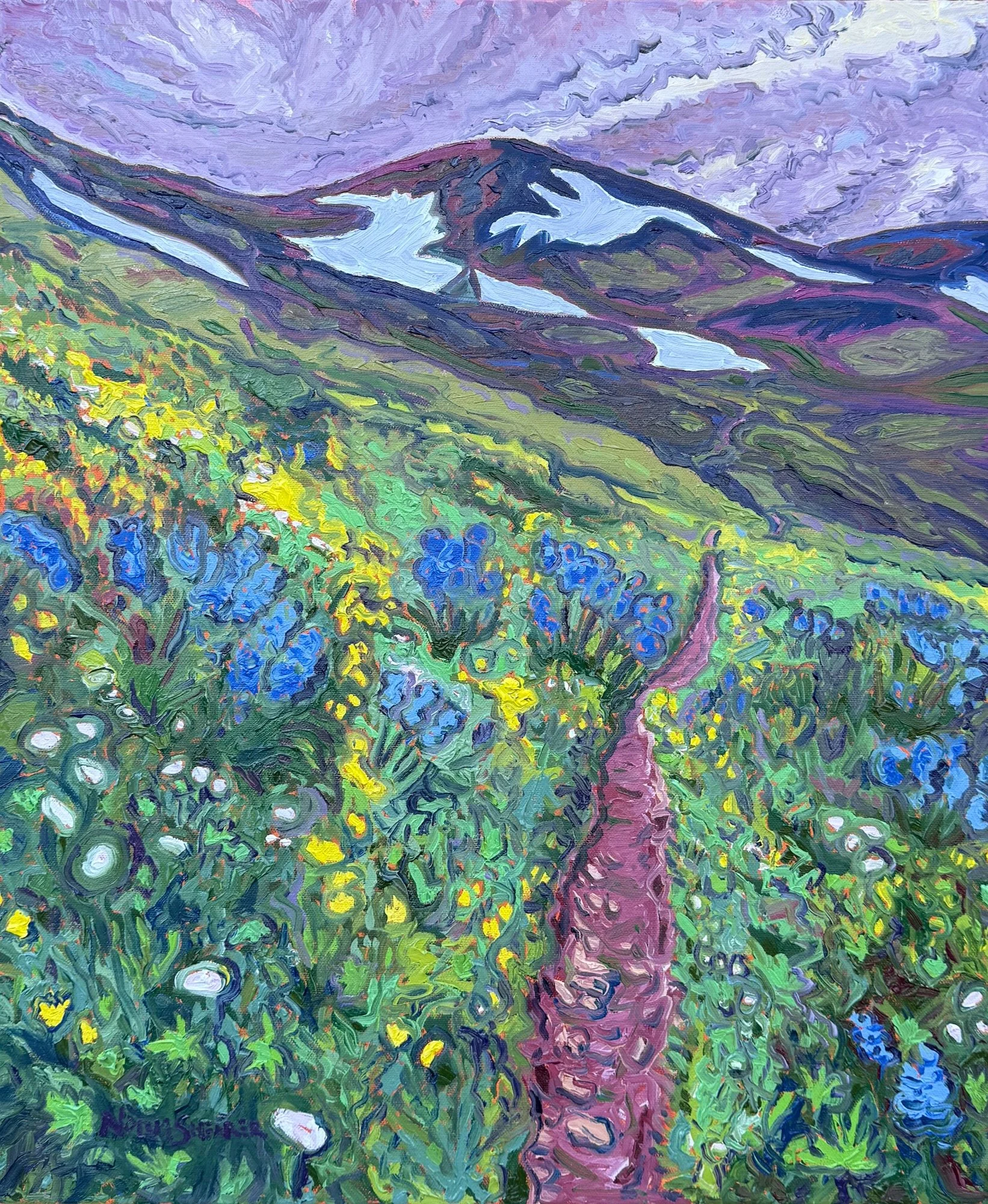 "Grace Ridge Trail" 20 x 24, Oil on Canvas, $1,900 framed, $1,750 unframed
