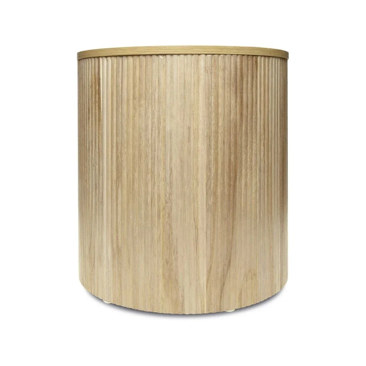 Timber Ribbed Side Table