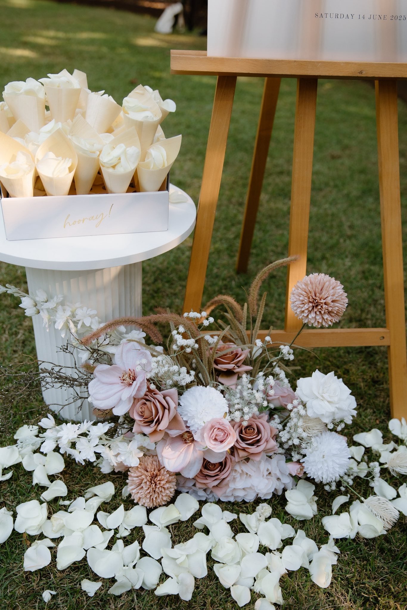 White Ribbed Side Table Set