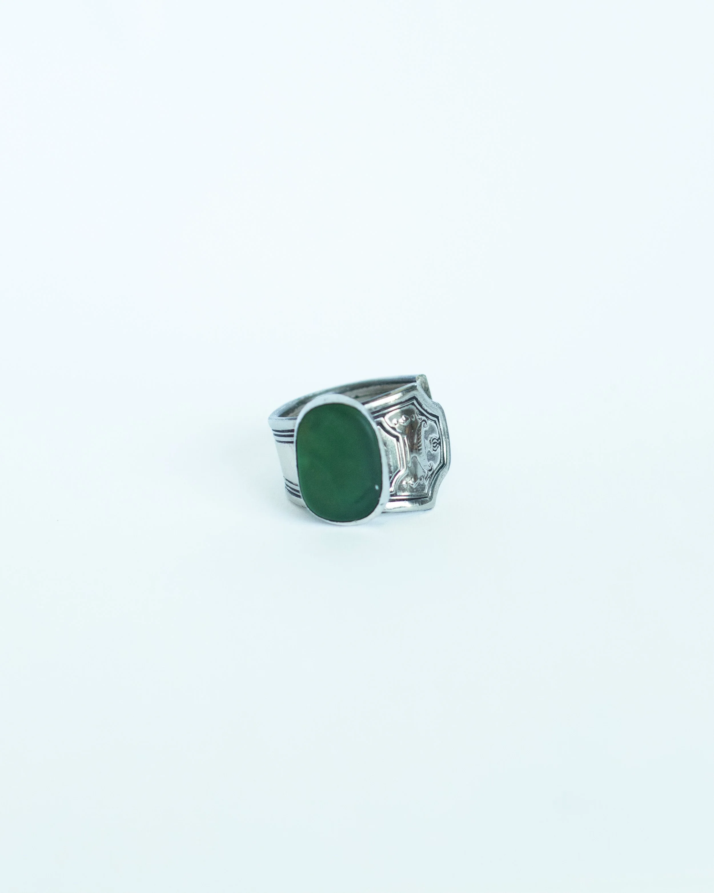 Sea Glass Spoon Ring - Size 10