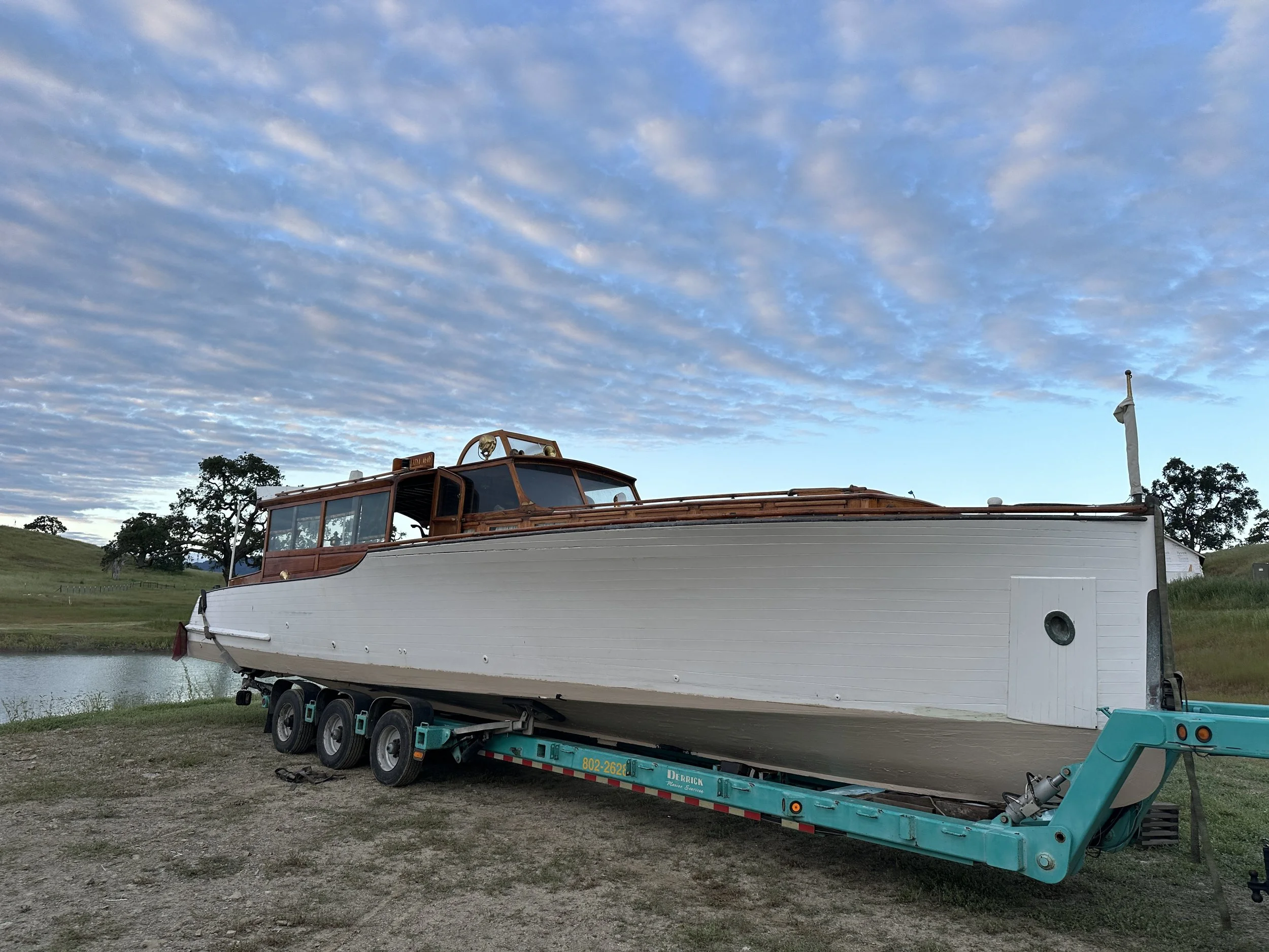 The Ida May arrives at her new home in May 2026.