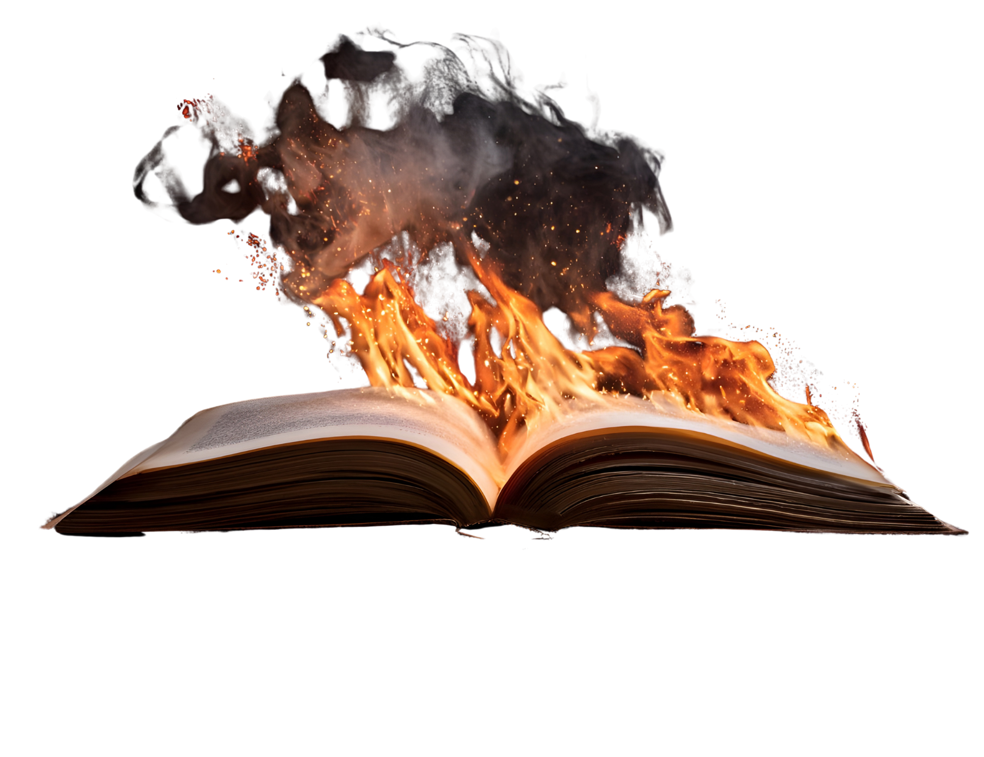 The Bible burning, we don't want to live the biblical truth so the bible is burned