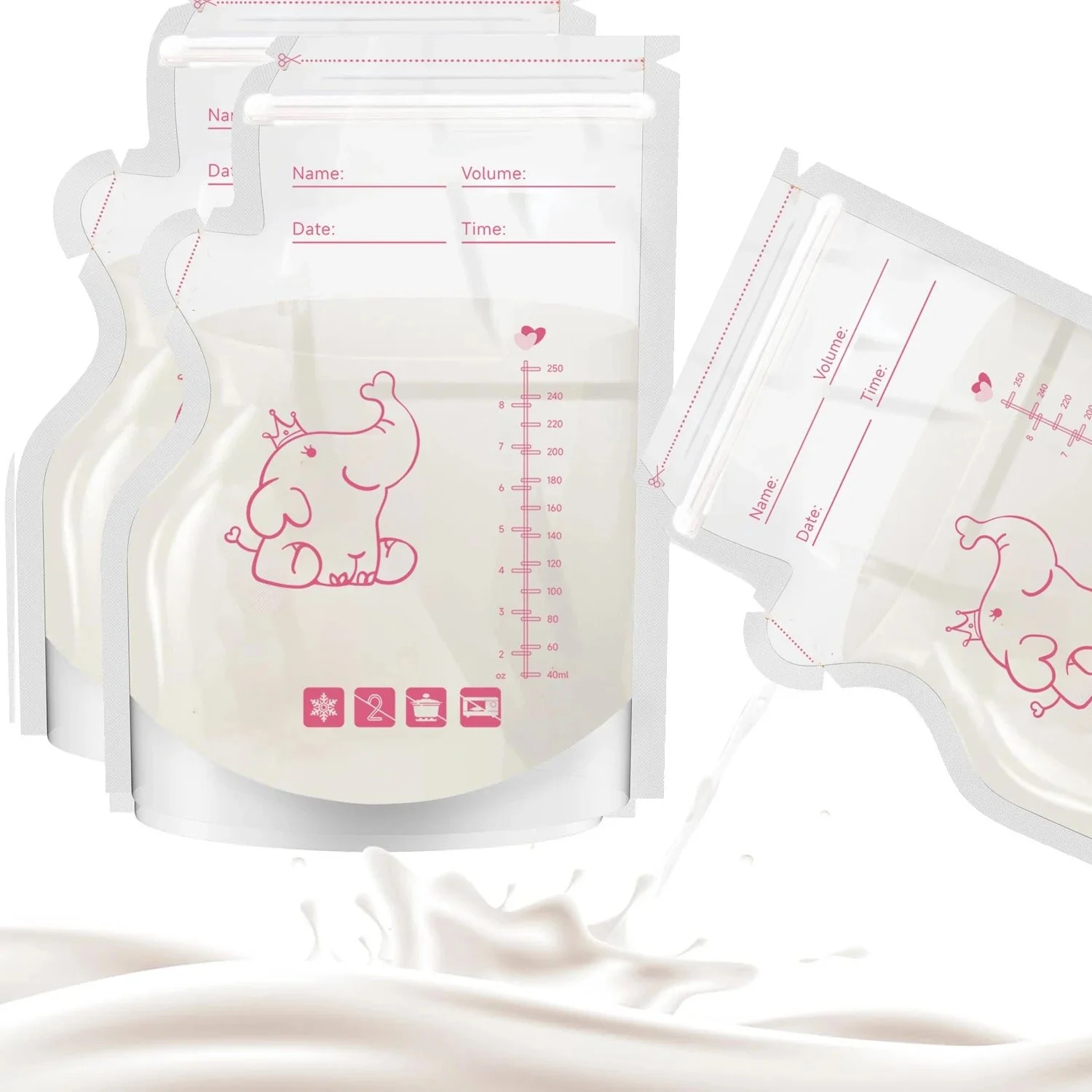 Pre-Sterilized Breast Milk Storage Bags (50pcs)