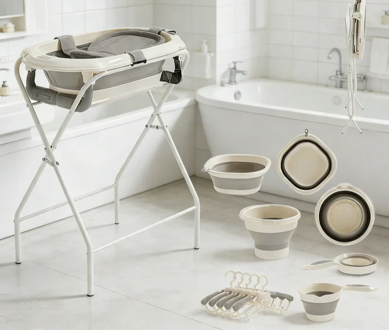 Baby Bath Tub Set with Stand
