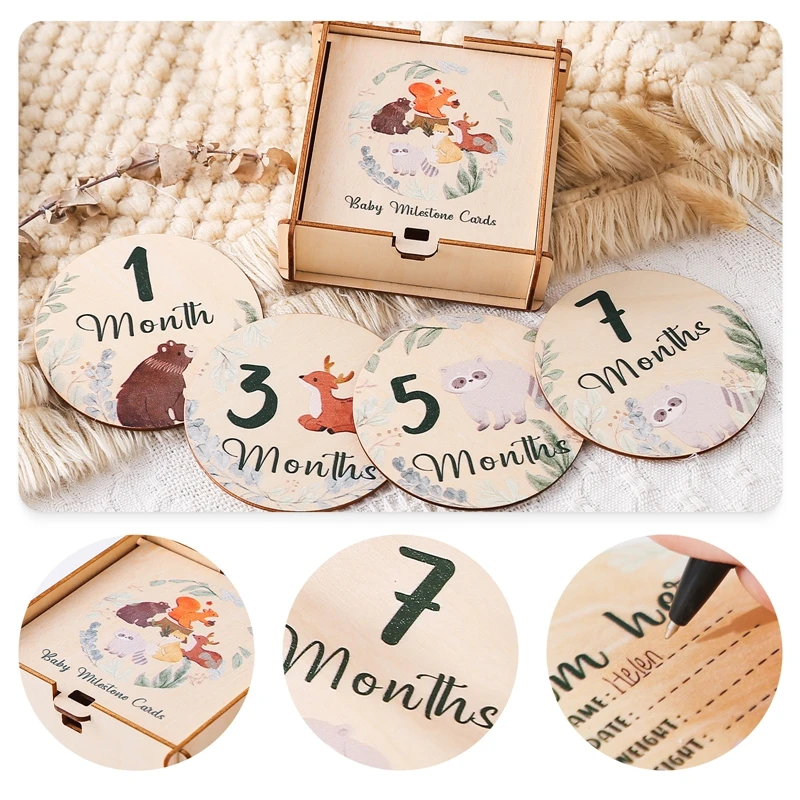 Growth Milestones Wooden Cards