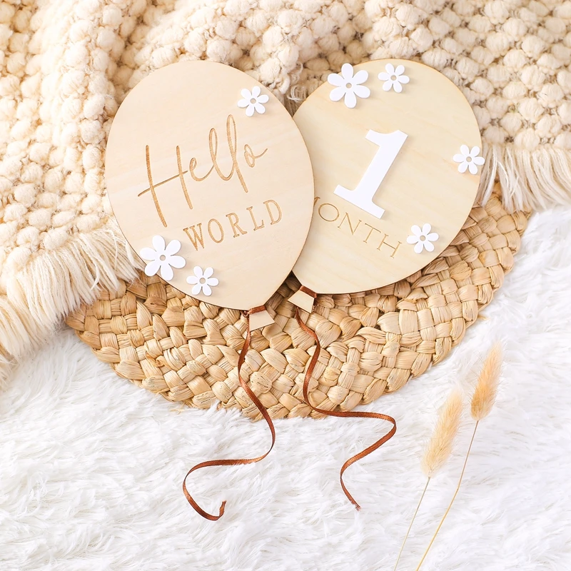 Baby Wooden Milestone Cards