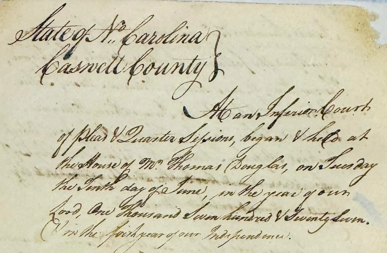 A handwritten historical document addressed to Atty. H. Carolina, Casside County, Hand Inferior Court, describing a legal matter involving land and a house.