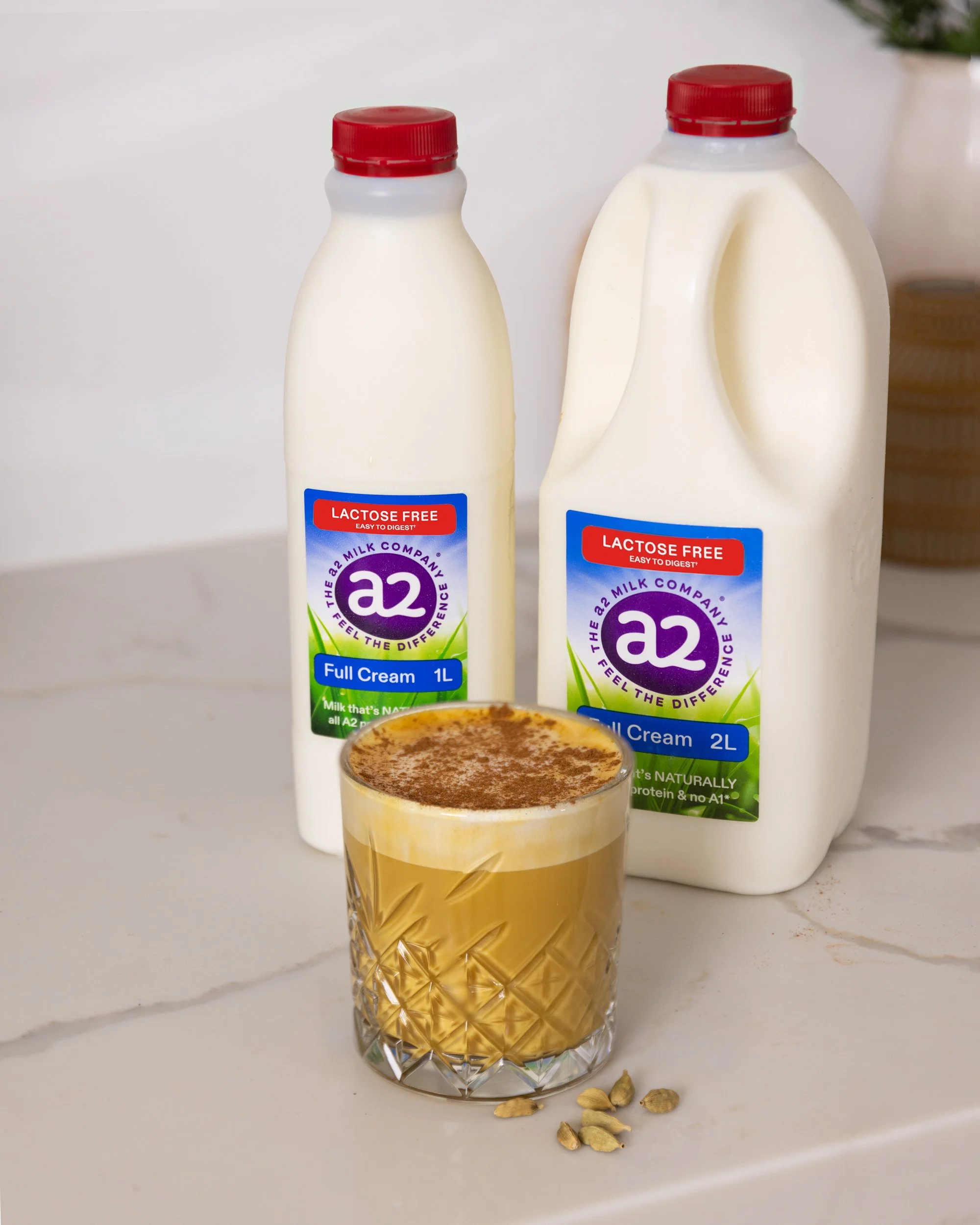 A2 Milk Lactose Free - Spiced Saffron Latte