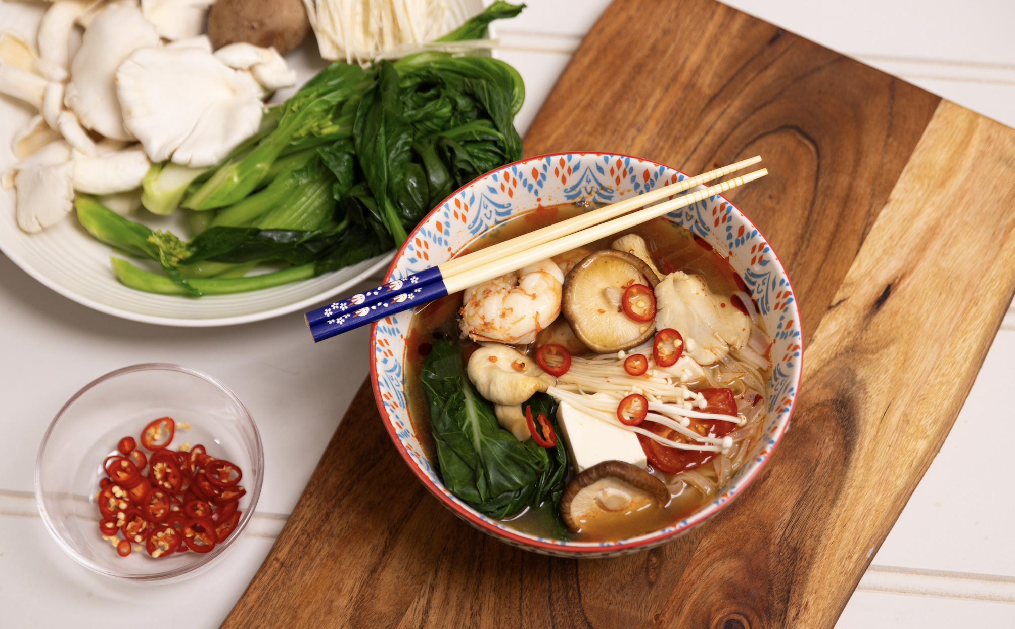 Fragrant Red Curry Prawn broth