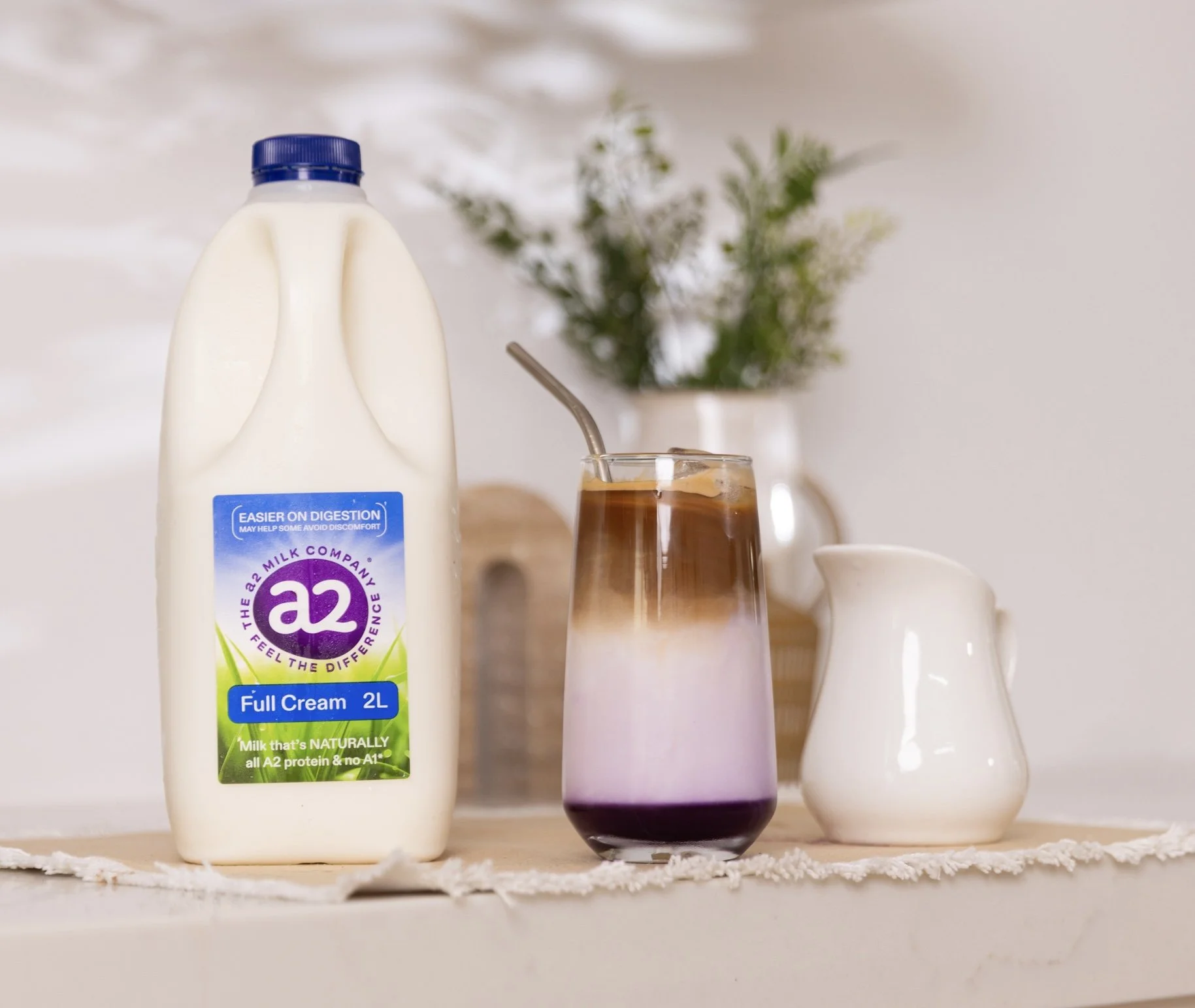A2 Milk Moment -  Ube Iced Latte