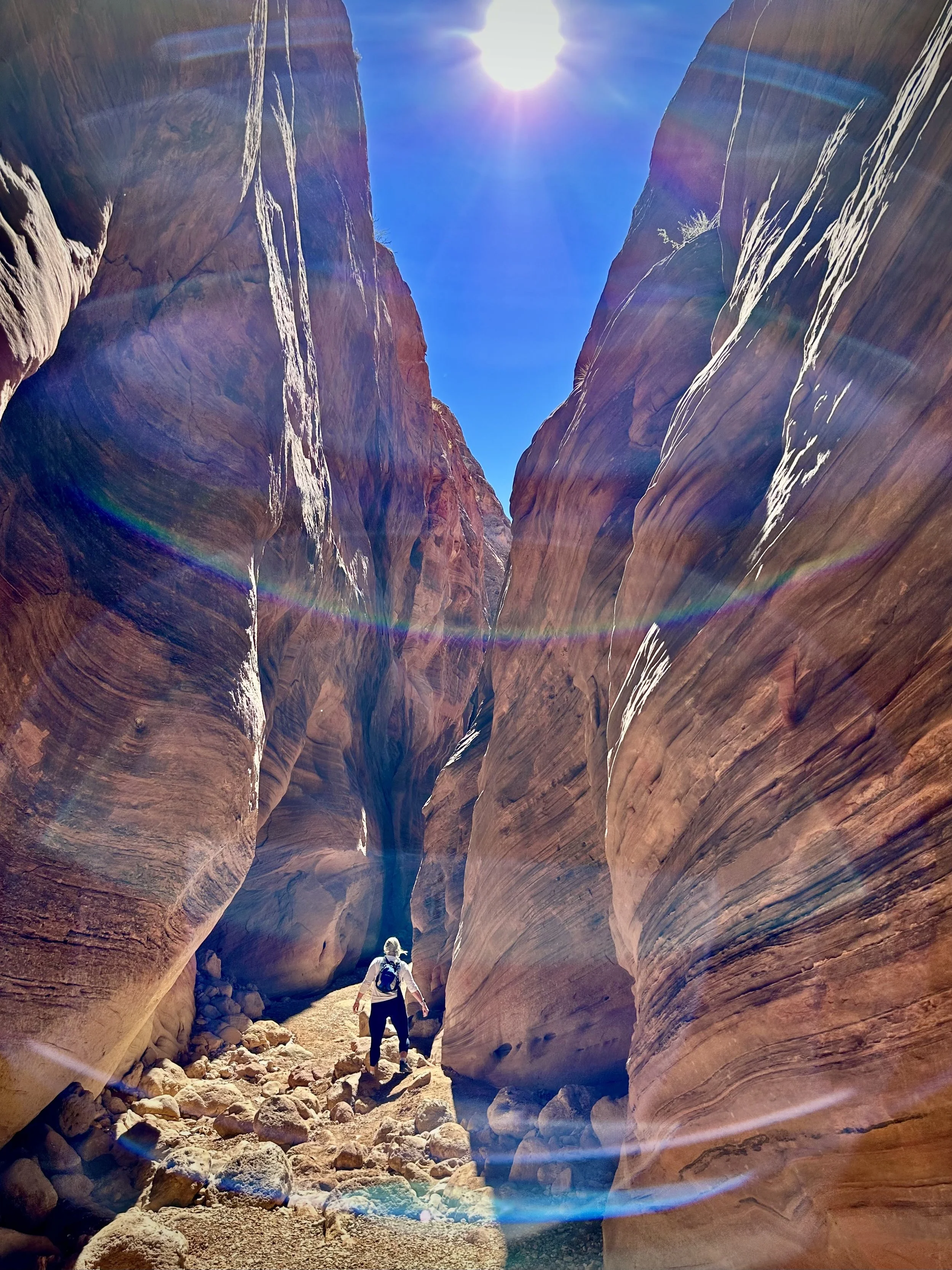 Kim exploring Buckskin Gulch, Utah